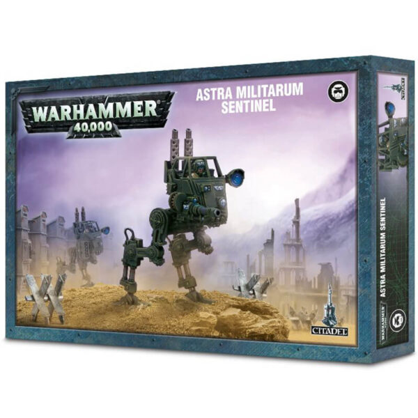 games workshop 47-12 Astra Militarum Sentinel Kit en plástico multicomponente para montar un Sentinel de la Guardia Imperial. Se puede montar en las versiones de acorazado o explorador e incluye diferente armamento para personalizar el tuyo.games workshop 47-12 Astra Militarum Sentinel Kit en plástico multicomponente para montar un Sentinel de la Guardia Imperial. Se puede montar en las versiones de acorazado o explorador e incluye diferente armamento para personalizar el tuyo.