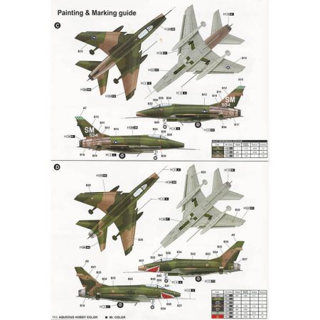 trumpeter 02839 North American F-100D Super Sabre 1/48 Kit en plástico para montar y pintar. Hoja de calcas con 4 decoraciones. Dimensiones 344 x 247 mm Piezas 168