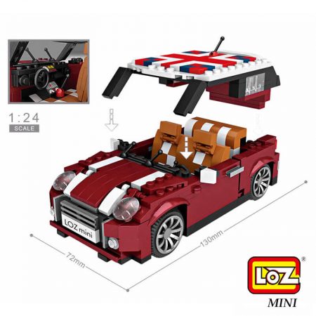 Loz Mini 1111 Mini Cooper 492 pcs Construye y colecciona con los bloques de Loz, tus vehículos favoritos. Los Mini Blocks de Loz son los bloques de construcción de tamaño medio entre Loz Diamond Blocks y Lego Blocks.