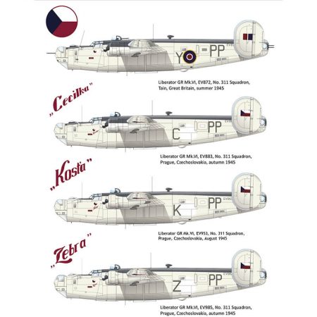 eduard 2123 Riders in the Sky 1945 1/72 Limited Edition Liberator GR Mk.VI and GR Mk.VIII in the RAF Coastal Command service Kit en plástico para montar y pintar en edición limitada de Eduard.