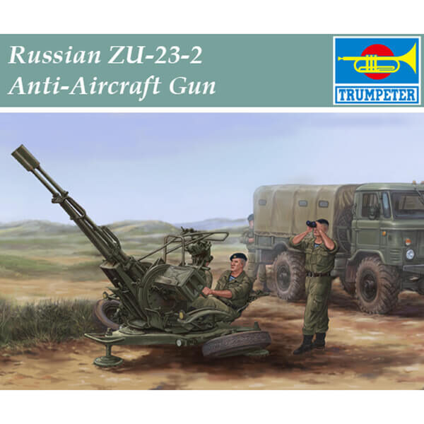 trumpeter 02348 Russian ZU-23-2 Anti-Aircraft Gun 1/35 Kit en plástico para montar y pintar. Incluye piezas en fotograbado