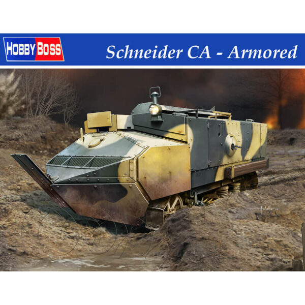 hobby boss 83862 Schneider CA Armored Kit en plástico para montar y pintar.  Incluye fotograbados y cadenas por eslabones individuales.