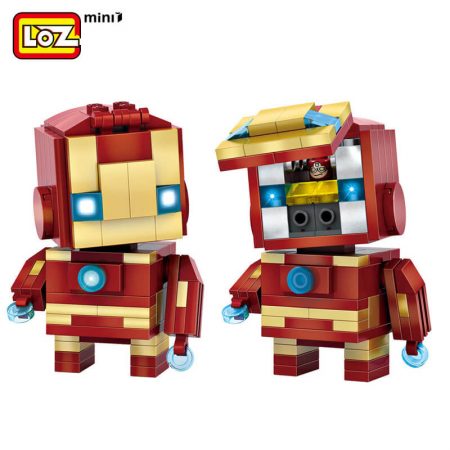 los 1402 Loz Mini 1402 Super Heroes: Iron Man Brick Headz 144 pcs Construye y colecciona con los bloques de Loz, tus personajes favoritos. Los Mini Blocks de Loz son los bloques de construcción de tamaño medio entre Loz Diamond Blocks y Lego Blocks.