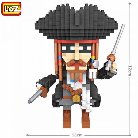 Loz 9762 Piratas del Caribe Jack Sparrow 670 pcs Construye y colecciona tus personajes favoritos con los bloques de montaje mas pequeños del mercado. Piezas 670 Recomendado a partir de 14 años.