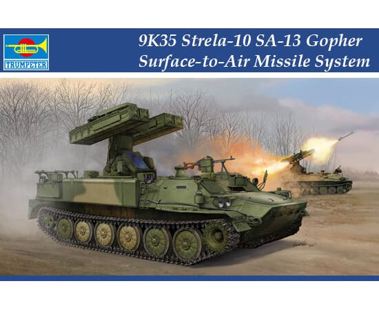 trumpeter 05554 Russian 9K35 Strela-10 SA-13 Gopher Surface-to-Air Missile System Kit en plástico para montar y pintar.  Incluye piezas en fotograbado.