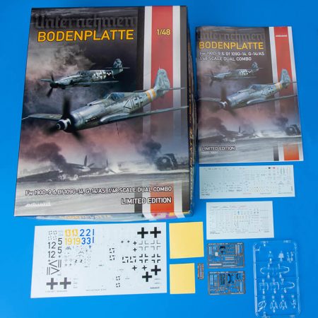 eduard 11125 Bodenplatte Dual Combo Limited Edition 1/48 Dual Combo en edición limitada. Compuesta por un Focke Wulf Fw 190D-9 y un Messerschmitt Bf-109G-14 (G-14/AS)
