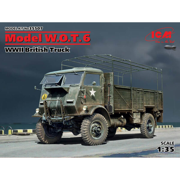 icm 35507 Model W.O.T. 6 WWII British Truck Kit en plástico para montar y pintar. Incluye piezas en fotograbado.