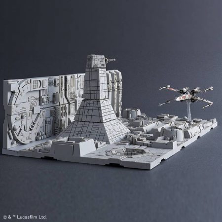 Bandai 30343 Star Wars 1/144 Death Star Attack SetKit de montaje en plástico por presión, no necesita pegamento.