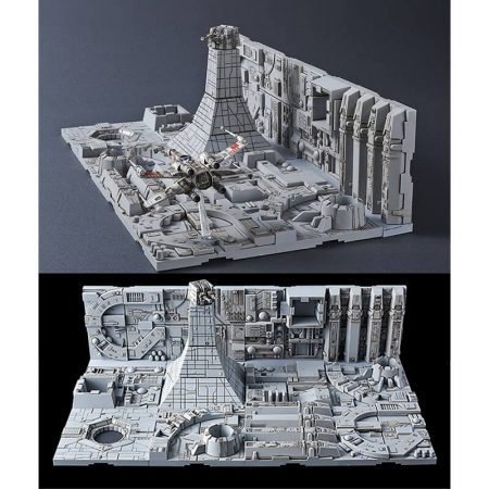 Bandai 30343 Star Wars 1/144 Death Star Attack SetKit de montaje en plástico por presión, no necesita pegamento.