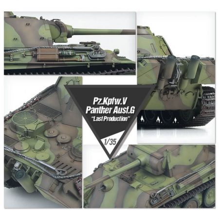 academy 13523 German Sd.Kfz.171 Pz.Kpfw.V Panther Ausf.G Last Production Kit en plástico para montar y pintar. Incluye piezas en fotograbado y cadenas por tramo y eslabón.