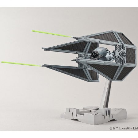 bandai 0208099 Star Wars 1/72 Tie InterceptorKit de montaje en plástico por presión, no necesita pegamento.Incluye figura del piloto y pedestal.