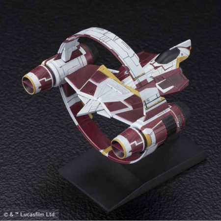 bandai 0216383 Star Wars Vehicle Model 009 Jedi StarfighterKit de montaje en plástico por presión, no necesita pegamento.