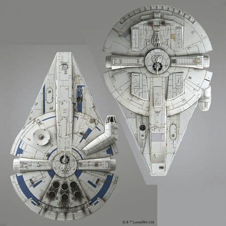 bandai 0225754 Star Wars 1/144 Millennium Falcon Lando Calrissian VersionKit de montaje en plástico por presión, no necesita pegamento