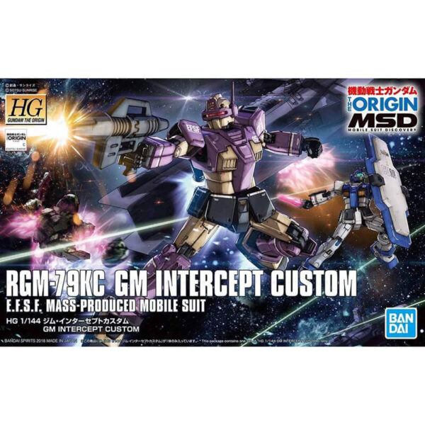 bandai 5055352 RGM-79KC GM Intercept Custom 1-144 EFSF Mass-Produced Mobile Suit Kit en plastico para montar