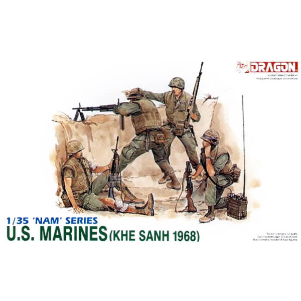 dragon 3307 U.S. Marines Khe Sanh 1968 Kit en plástico para montar y pintar