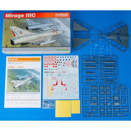 eduard 8103 Mirage III C profiPACK Edition 1/48Kit en plástico para montar y pintar.Incluye piezas en fotograbado y mascarillas