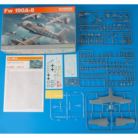 eduard 82147 Focke Wulf Fw 190A-8 profiPACK Edition 1/48Kit en plástico para montar y pintar.Incluye piezas en fotograbado y mascarillas