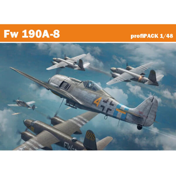 eduard 82147 Focke Wulf Fw 190A-8 profiPACK Edition 1/48Kit en plástico para montar y pintar.Incluye piezas en fotograbado y mascarillas