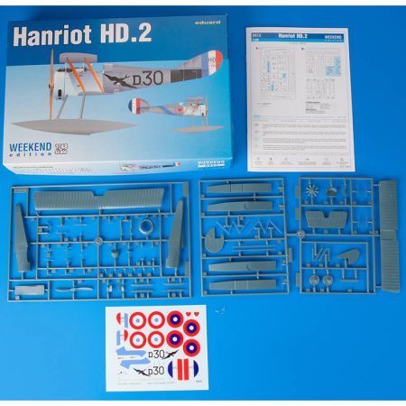 eduard 8413 Hanriot HD.2 floatplane Weekend Edition 1/72 Kit en plástico para montar y pintar. Hoja de calcas con 2 opciones de decoración.