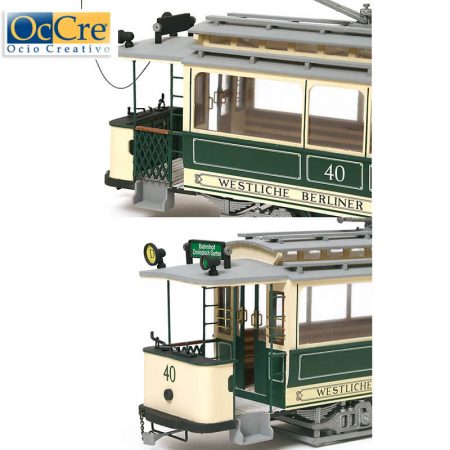 occre 53004 Tranvía Berlín 1/24 Kit de montaje en madera y metal, de dificultad media.