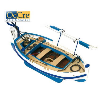 occre 52002 Barca de luz Calella 1/15 Kit de construcción tradicional en madera, casco por cuadernas con doble forro.