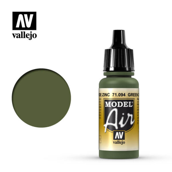 MA 71094 Verde Zinc - Green Zinc Chromate 17mlEsta formada por una amplia selección de colores primarios y militares desde la 1ªGM hasta la actualidad.