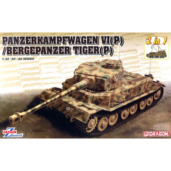 dragon 6869 Panzerkampfwagen VI(P) / Bergepanzer Tiger(P) 2in1Kit en plástico para montar y pintar