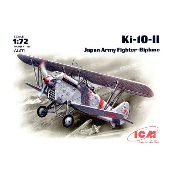 icm 72311 Ki-10-II Japan Imperial Army Biplane FighterKit en plástico para montar y pintar