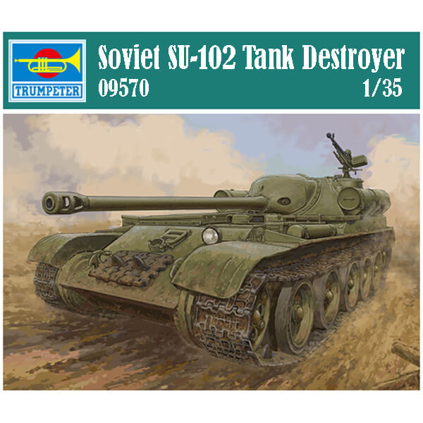 TRUMPETER 09570 Soviet SU-102 Tank Destroyer Escala 1/35