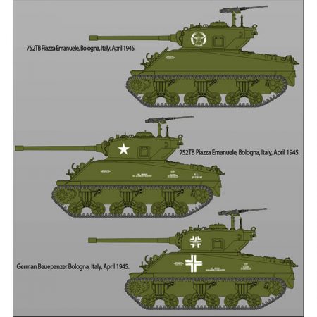 Academy 13500 Sherman M4A3 (76)W Battle of the Bulge Escala 1/35