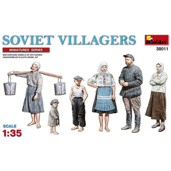 miniart 38011 Soviet Villagers escala 1/35