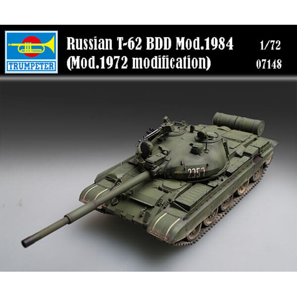 trumpeter 07148 Russian T-62 BDD Mod.1984 (Mod.1972 modification) maqueta escala 1/72