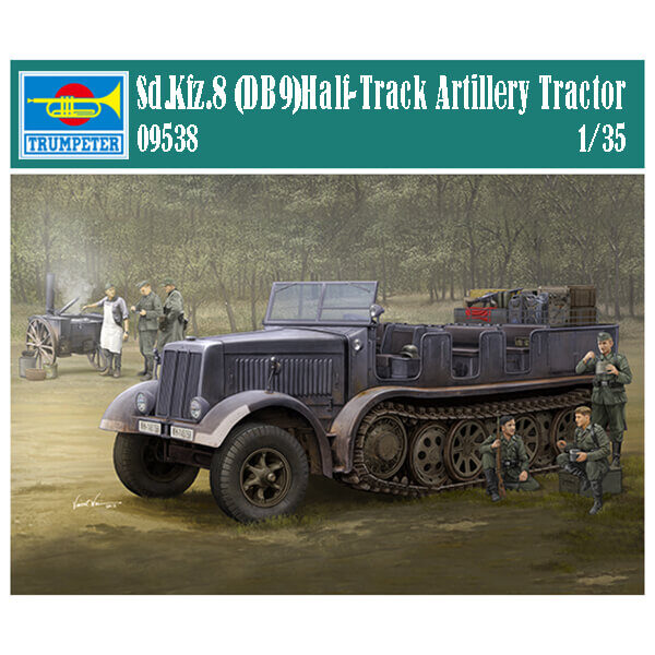 trumpeter 09538 German Sd.Kfz.8 (DB9) Half-Track Artillery Tractor escala 1/35