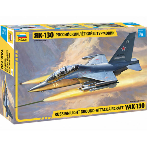 zvezda 4821 Russian light ground-attack aircraft YAK-130 Escala 1/48