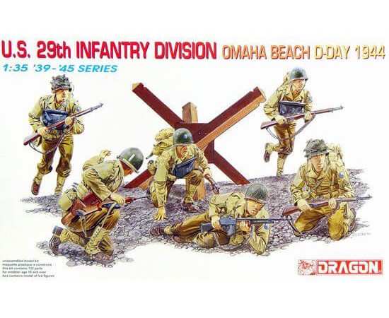dragon 6211 U.S. 29th Infantry Division (Omaha Beach, D-Day 1944) figuras escala 1/35