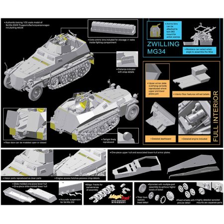 dragon 6878 Sd.Kfz.250/4 Ausf A leichter Truppenluftschutzpanzerwagen maqueta escala 1/35