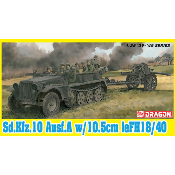 dragon 6939 Sd.Kfz.10 Ausf.A w/10.5cm leFH18/40 maqueta escala 1/35