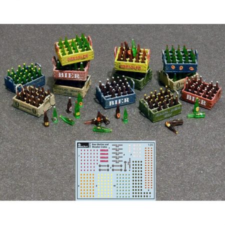 miniart 35574 Beer Bottles & Wooden Crates escala 1/35