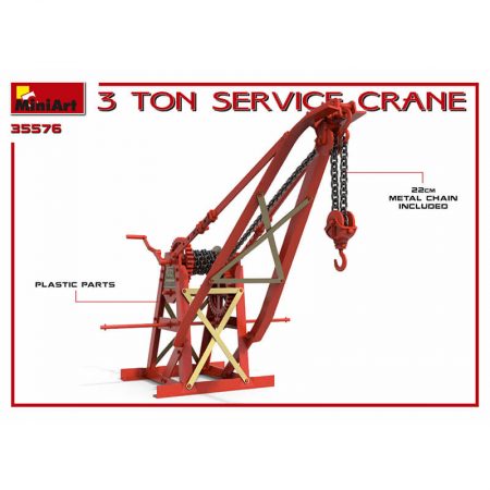 miniart 35576 3 Ton Service Crane escala 1/35