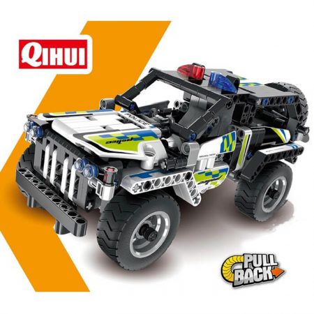 qihui 5805 Coche de Policía Pull Back 199 pcs