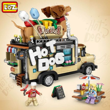 Loz Mini 1116 Hot Dog Car 1317 pcs Construye y colecciona con los bloques de Loz, tus vehículos favoritos.