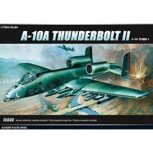 Fairchild-Republic A-10A Thunderbolt II maqueta escala 1/72