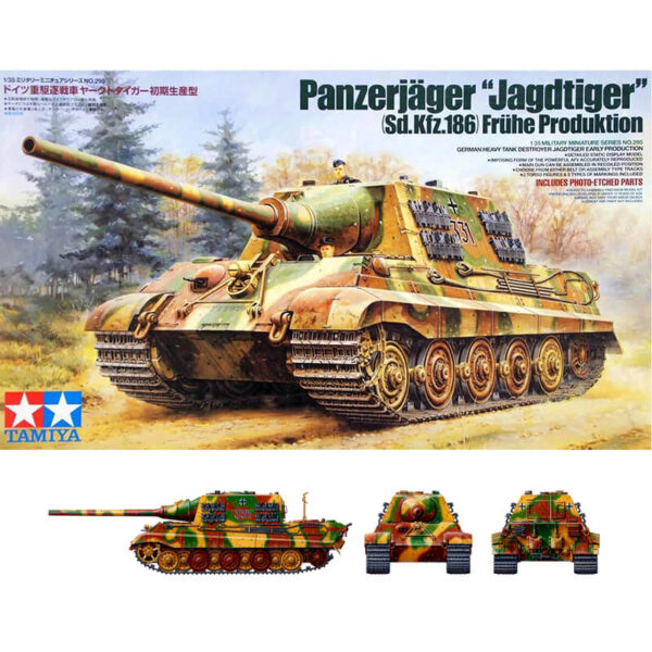 tamiya 35295 Sd.Kfz.186 Panzerjäger Jagdtiger Frühe Production maqueta escala 1/35