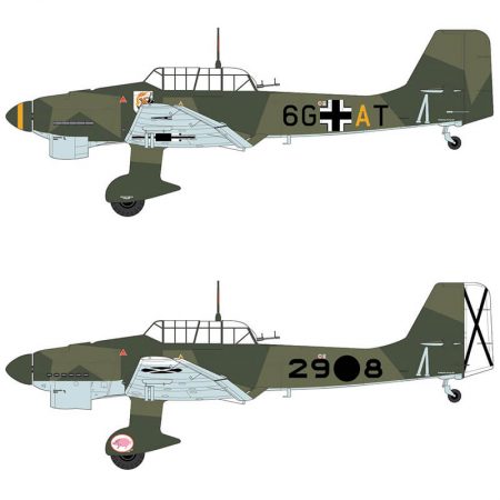 airfix ao3087 Junkers Ju87 B-1 Stuka 1/72Kit en plástico para montar y pintar.Hoja de calcas con 2 decoraciones.Dimensiones: 152 x 192 mm