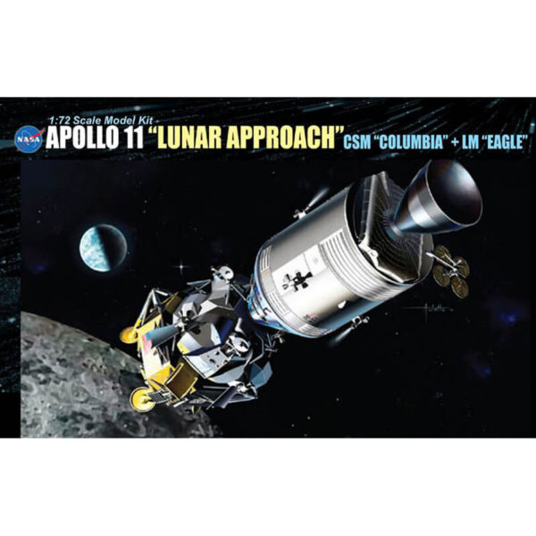 dragon 11001 Apollo 11 Lunar Approach CSM Columbia + LM Eagle maqueta escala 1/72