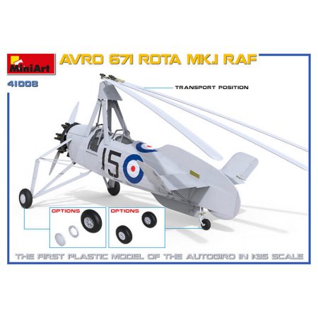 miniart 41008 AUTOGIRO AVRO 671 ROTA MK.I RAF maqueta escala 1/35