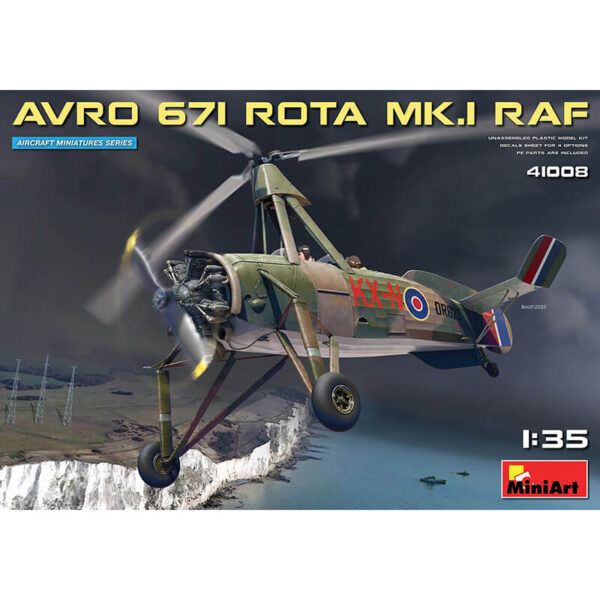 miniart 41008 AUTOGIRO AVRO 671 ROTA MK.I RAF maqueta escala 1/35