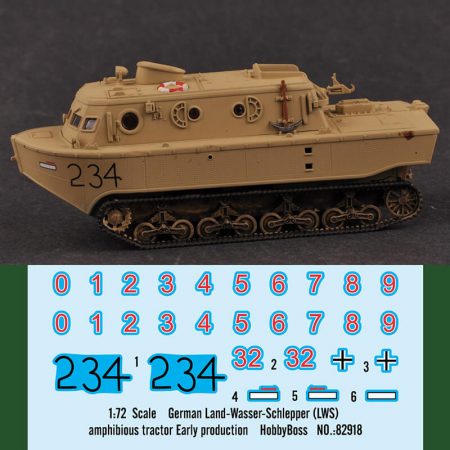 hobby boss 82918 German Land-Wasser-Schlepper LWS Amphibious Tractor Early Production maqueta escala 1/72