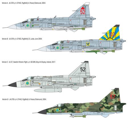 italeri 2785 SAAB JA 37 / AJ 37 VIGGEN maqueta escala 1/48