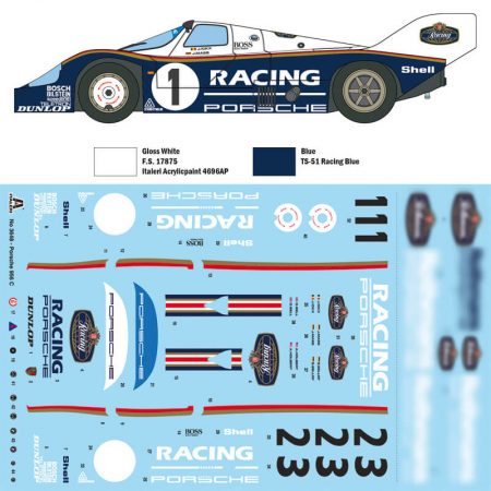 italeri 3648 PORSCHE 956 maqueta escala 1/24